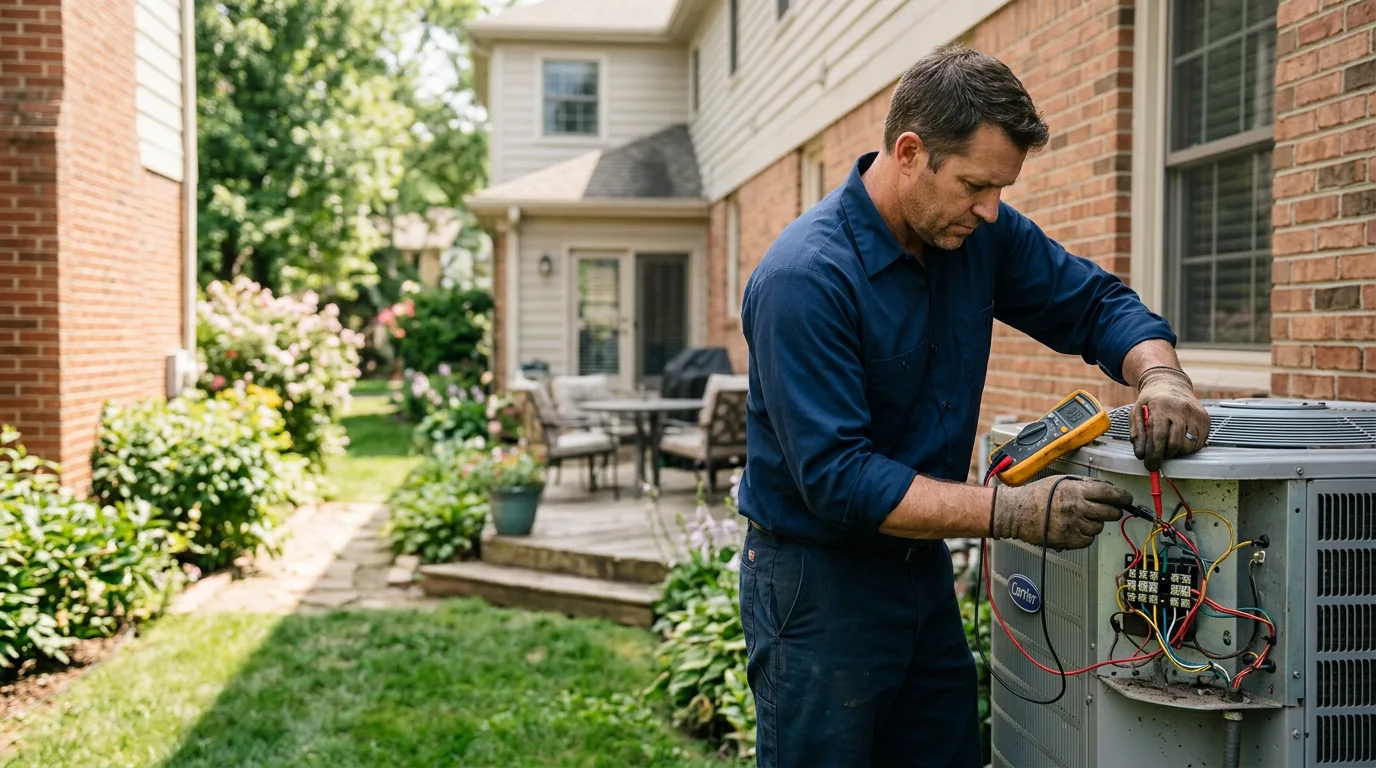 HVAC technician working near Peterstown, WV